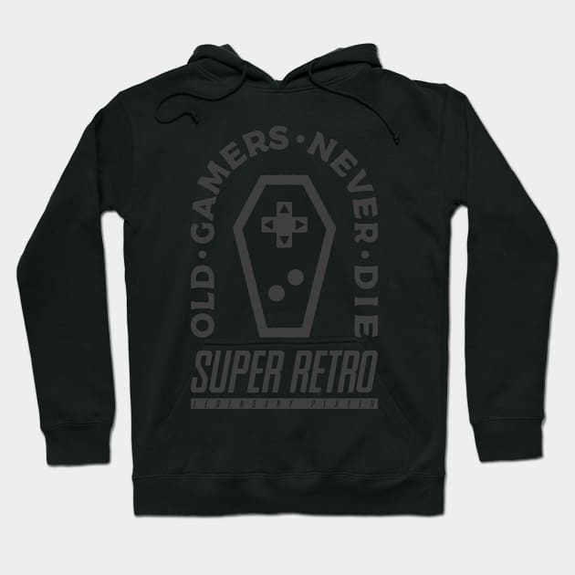 Old Gamers Never Die Hoodie by demonigote